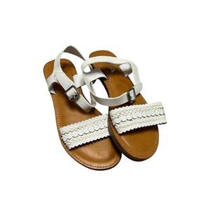 Girls MIA White Sandals, Size 2